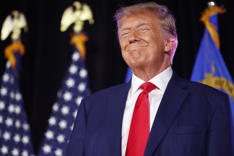 Donald Trump smiles