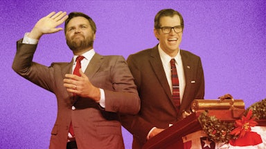 Collage of J.D. Vance and Jonah Ryan