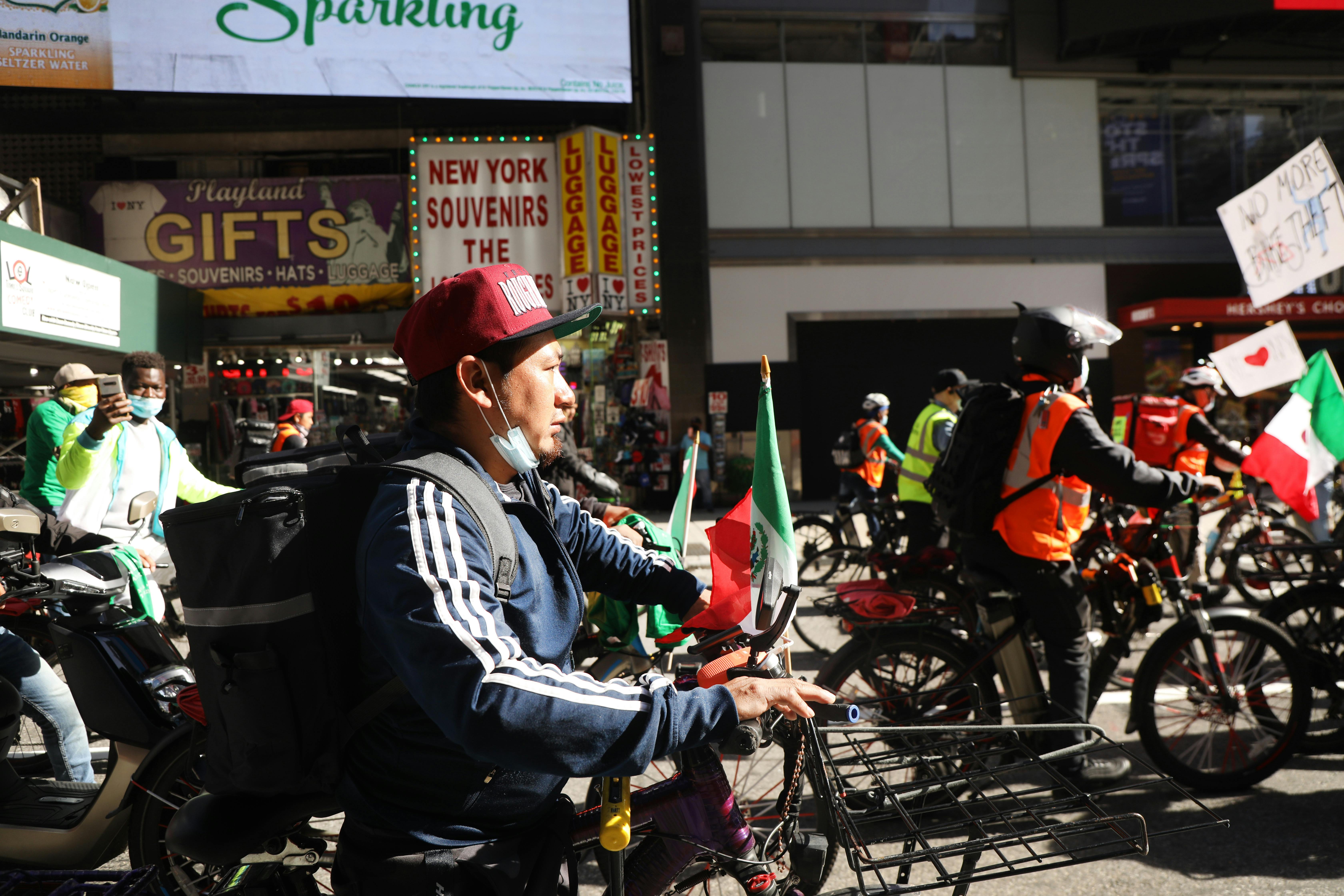 bicycle uber eats pay