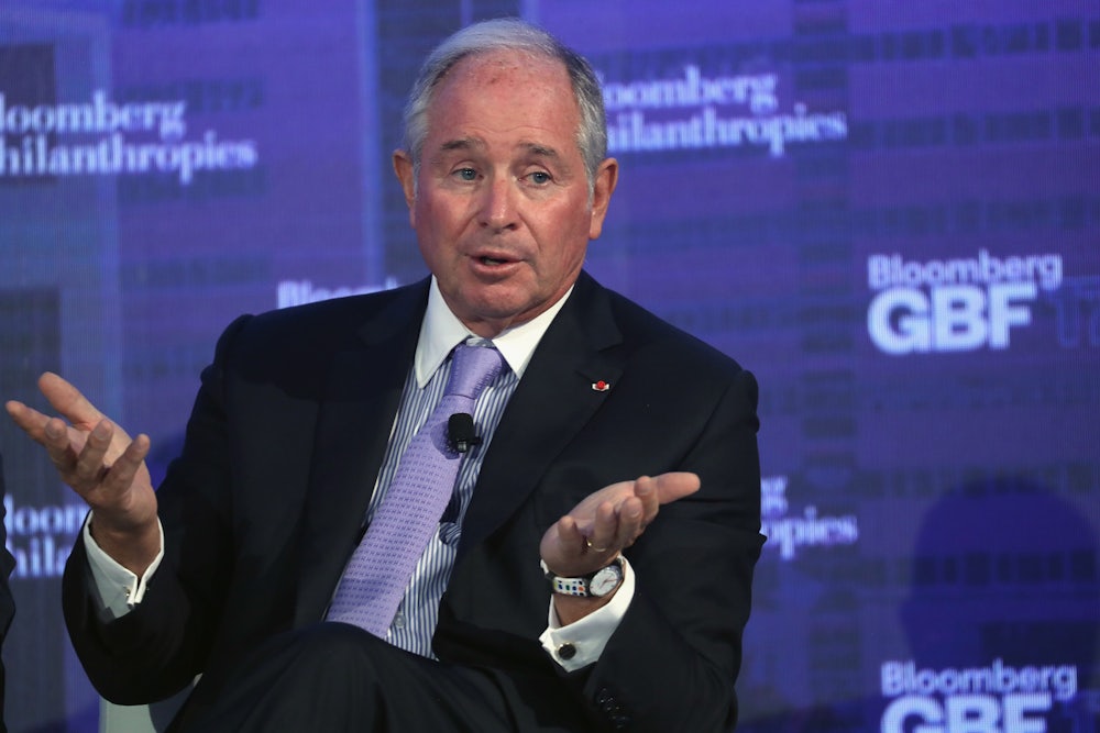 Blackstone CEO Stephen Schwarzman speaks at the Bloomberg Global Business Forum.