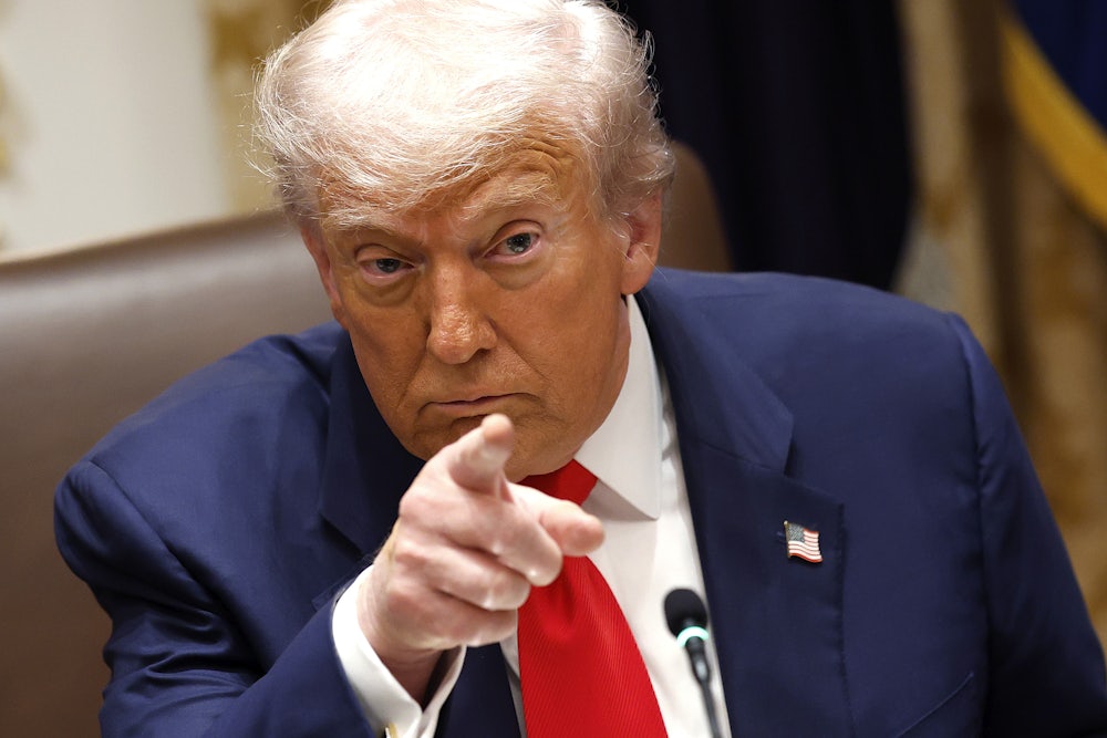 Trump pointing his finger