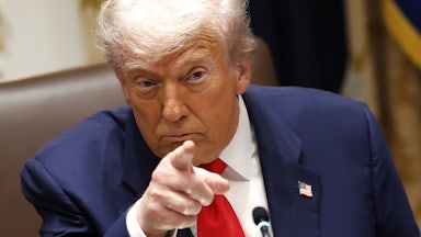 Trump pointing his finger