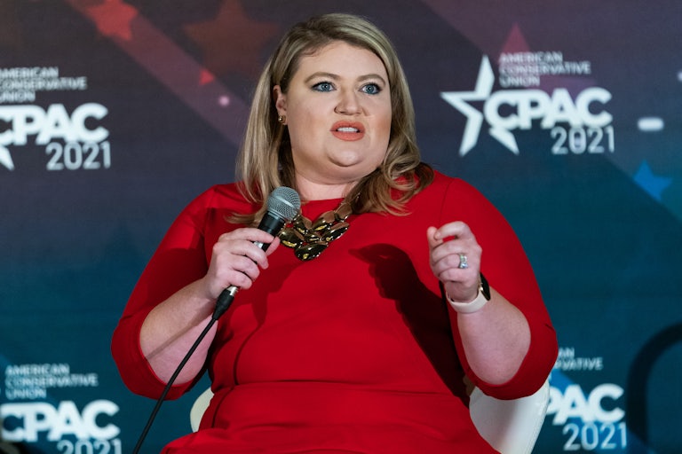 Representative Kat Cammack speaks at CPAC 2021.