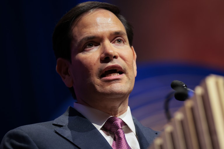 Secretary of State Marco Rubio speaksing