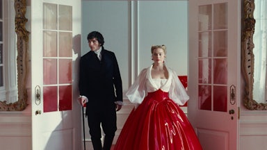 Jacob Elordi and Margot Robbie in Emerald Fennell’s “Wuthering Heights”