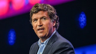 Tucker Carlson speaks at the Turning Point USA conference