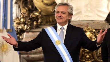 Argentine President Alberto Fernández in 2019