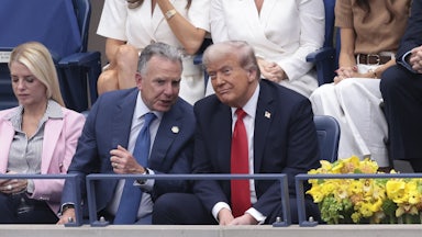 Donald Trump and Steve Witkoff attend the men’s final of the 2025 U.S. Open Tennis Championships.