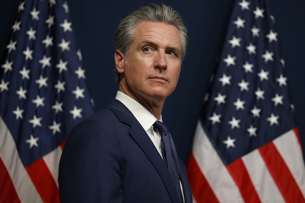 California Governor Gavin Newsom in Sacramento, California on August 21.