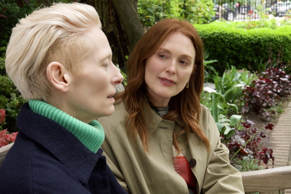 Tilda Swinton and Julianne Moore star in the film The Room Next Door.