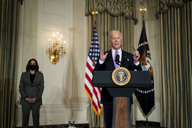 Joe Biden speaks about his racial equity agenda.