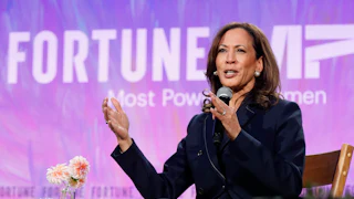 Kamala Harris speaking at an event in Washington