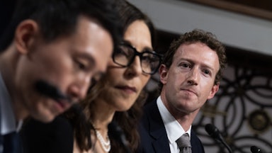 Meta CEO Mark Zuckerberg, X CEO Linda Yaccarino, and TikTok CEO Shou Chew