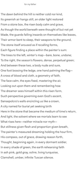 La Resurrezione di Piero della Francesca