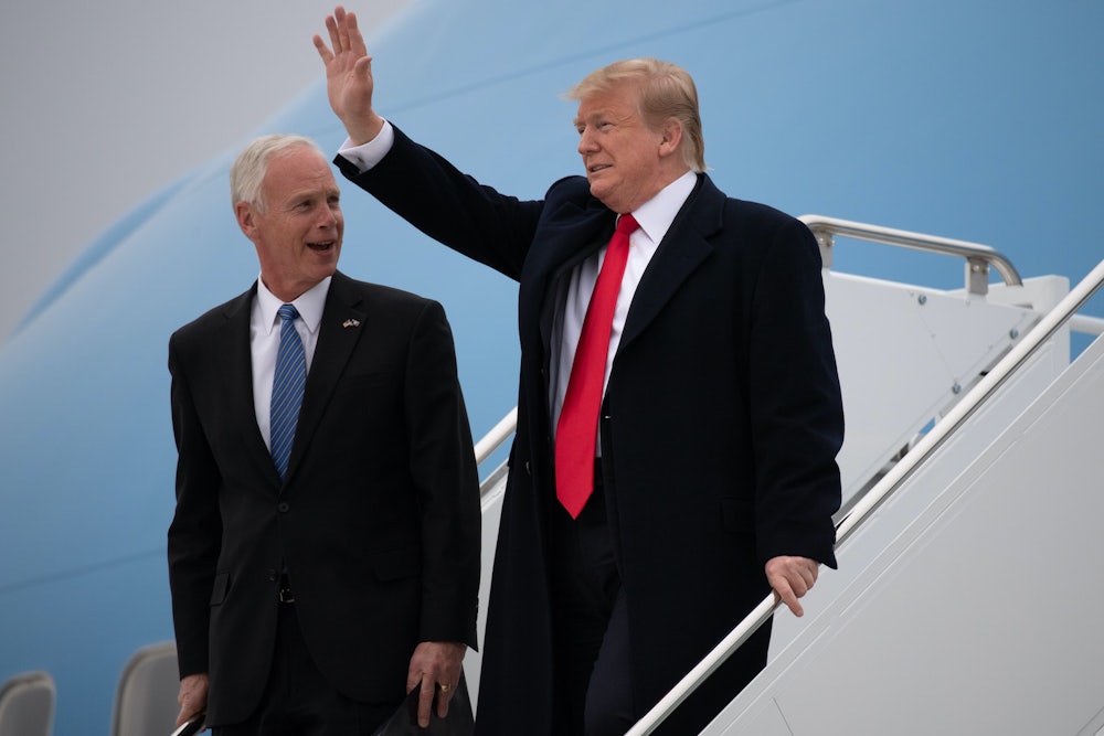 Wisconsin Senator Ron Johnson and Donald Trump