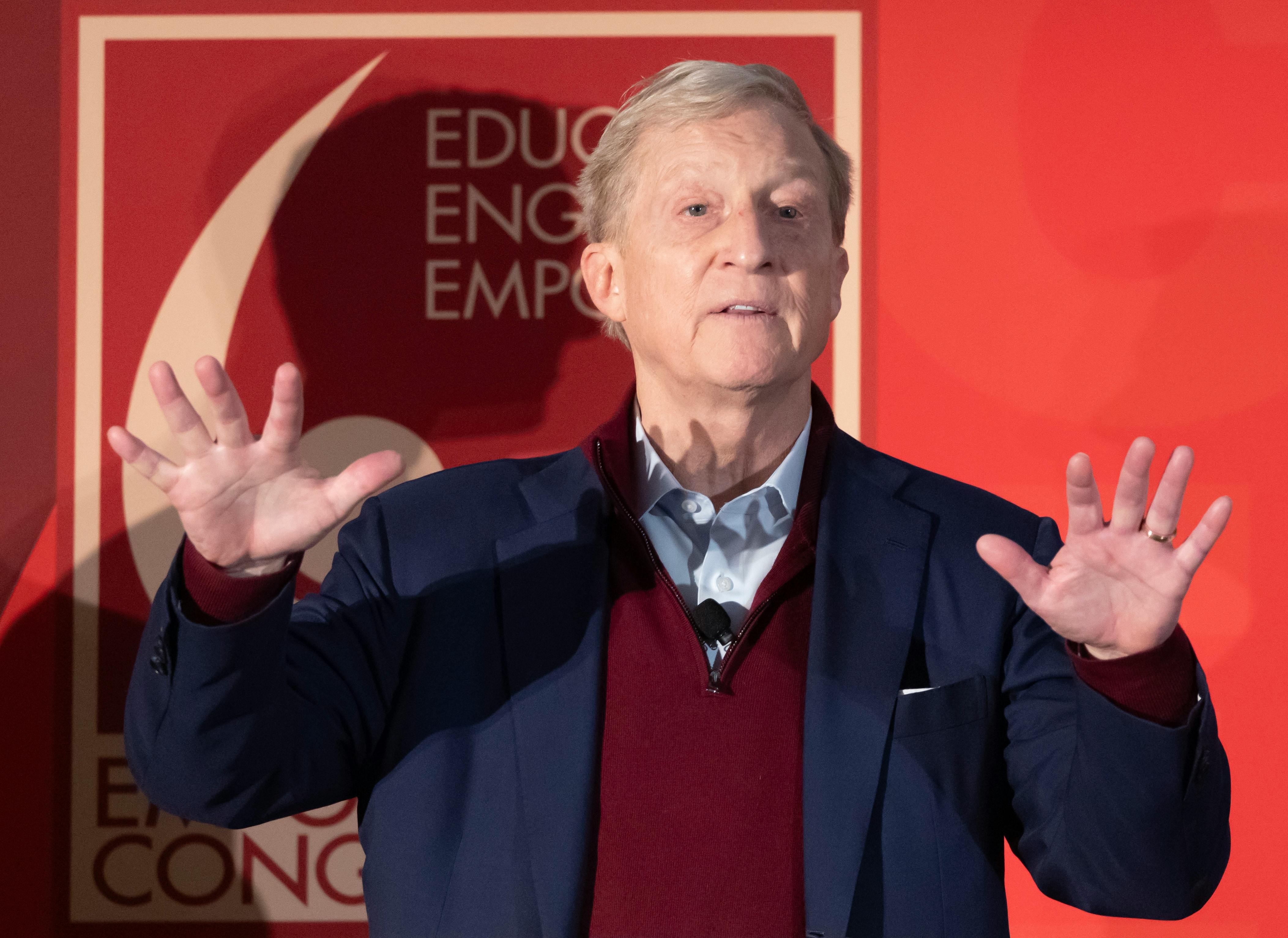 Tom Steyer on the campaign trail 