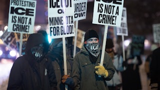 People in Minneapolis protest against ICE's presence in Minnesota