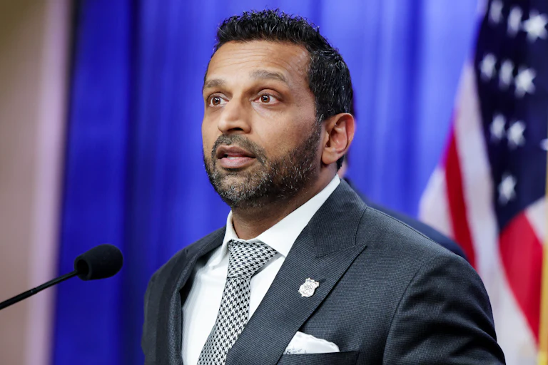 FBI Director Kash patel speaks at a news conference