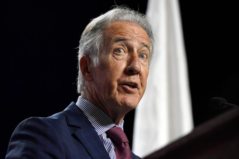 House Ways and Means Chairman Richard Neal speaks to delegates during the 2019 Massachusetts Democratic Party Convention.