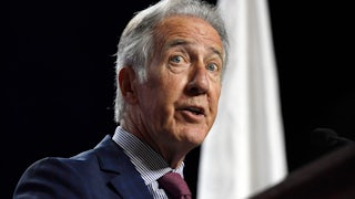 House Ways and Means Chairman Richard Neal speaks to delegates during the 2019 Massachusetts Democratic Party Convention.