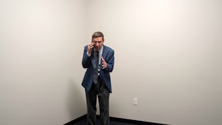 Tim Robinson in a scene from “The Chair Company"