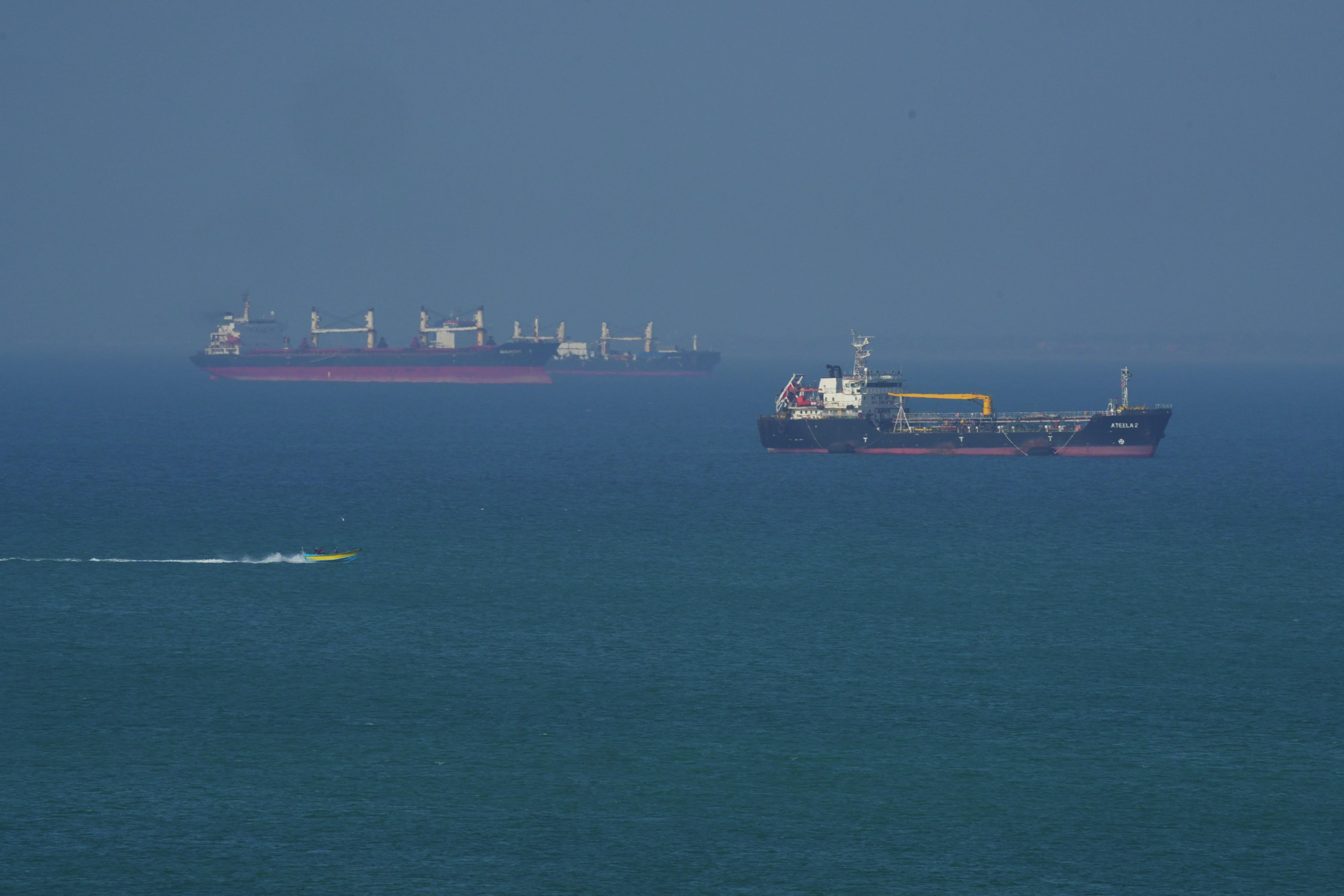 Ships in the Strait of Hormuz
