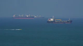 Ships in the Strait of Hormuz
