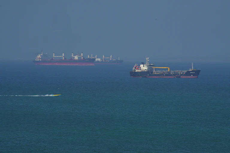 Ships in the Strait of Hormuz