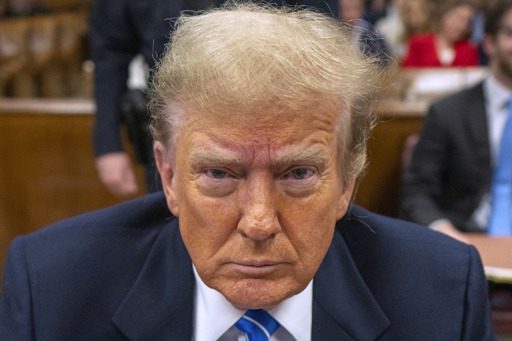 Donald Trump looks forward