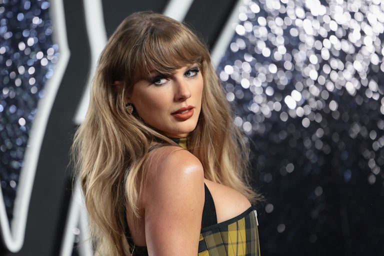Taylor Swift attends the 2024 MTV Video Music Awards at UBS Arena on September 11, 2024.