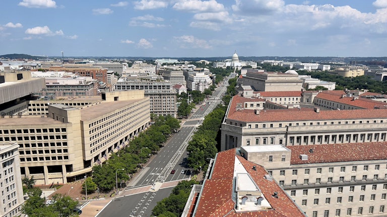 A view of downtown Washington, D.C.