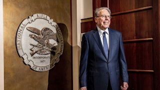 Wayne LaPierre at his office at the National Rifle Association headquarters in Fairfax, Virginia, in December 2019