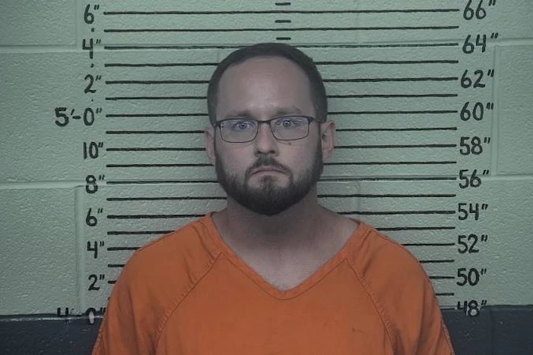 A mugshot of West Virginia Delegate David Elliott Pritt
