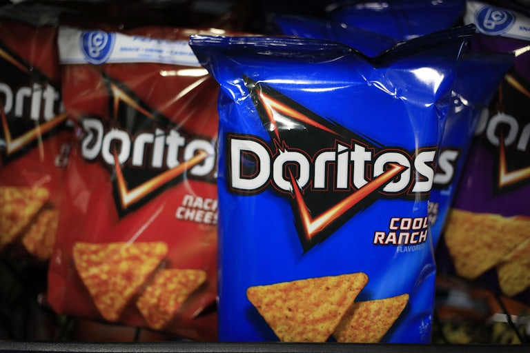 Doritos Nacho Cheese and Doritos Cool Ranch bags