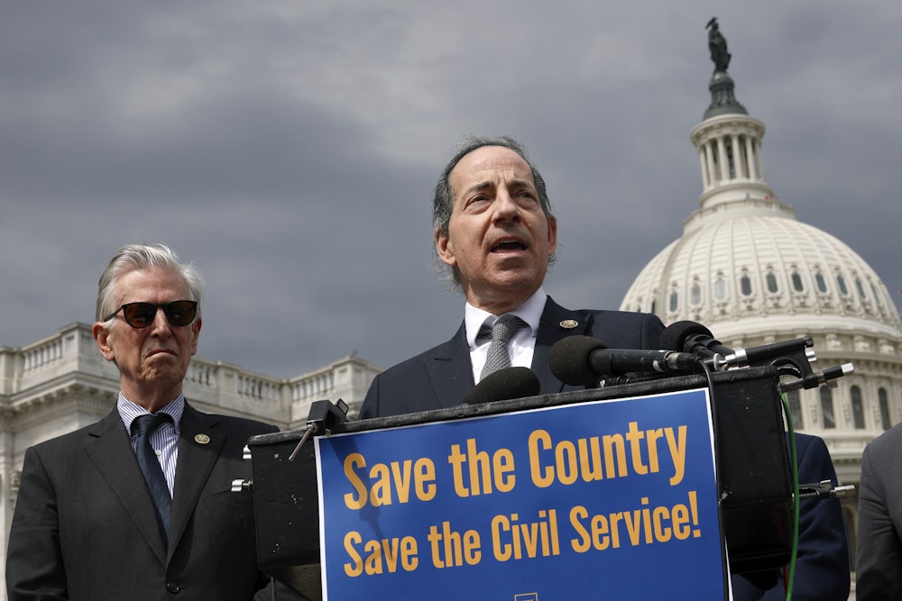 Raskin at a press conference in March