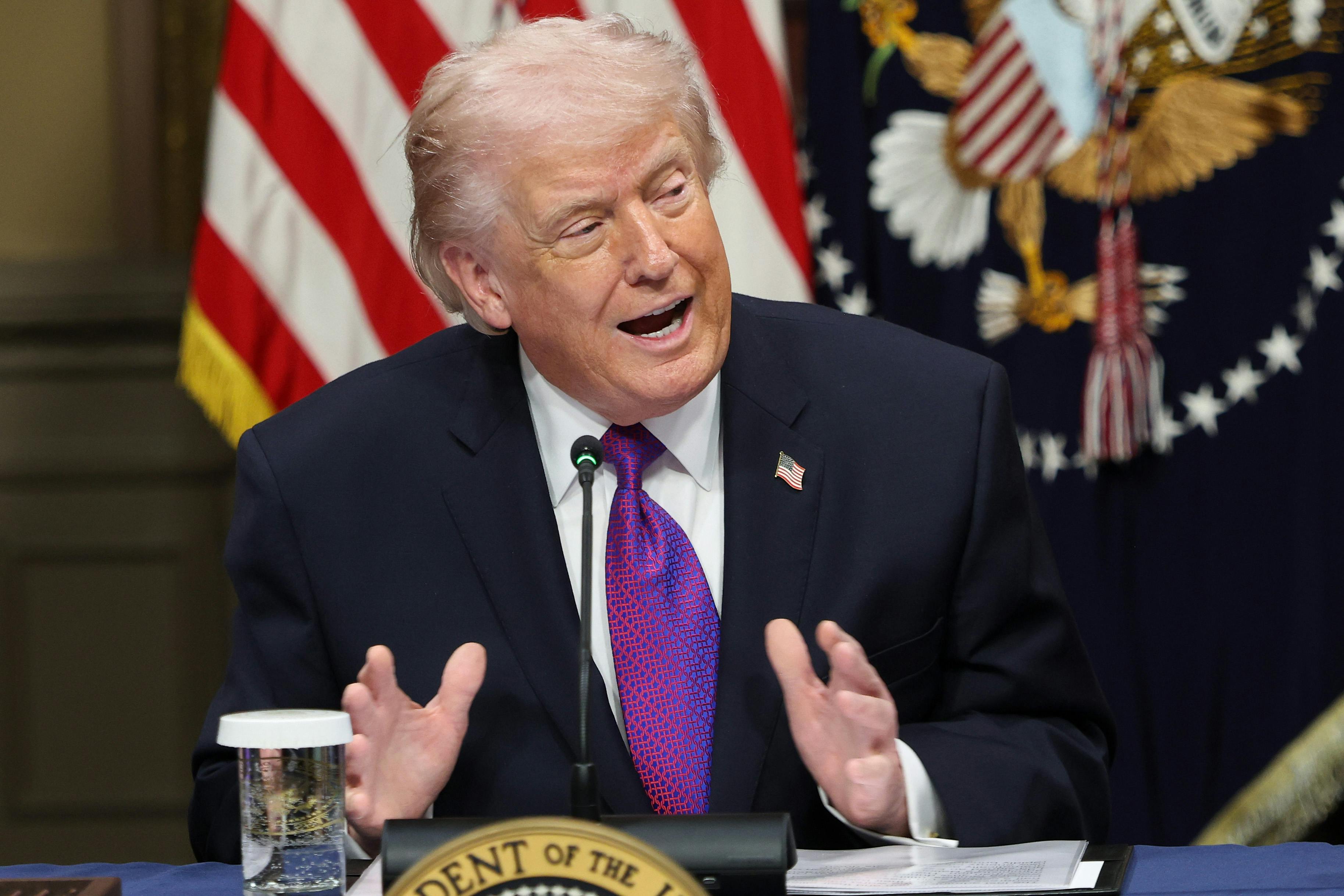 Donald Trump speaking