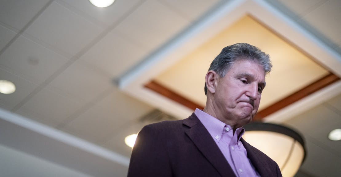 Joe Manchin Inches Closer to Trump’s Big Lie Joe Manchin Inches Closer to Trump’s Big Lie