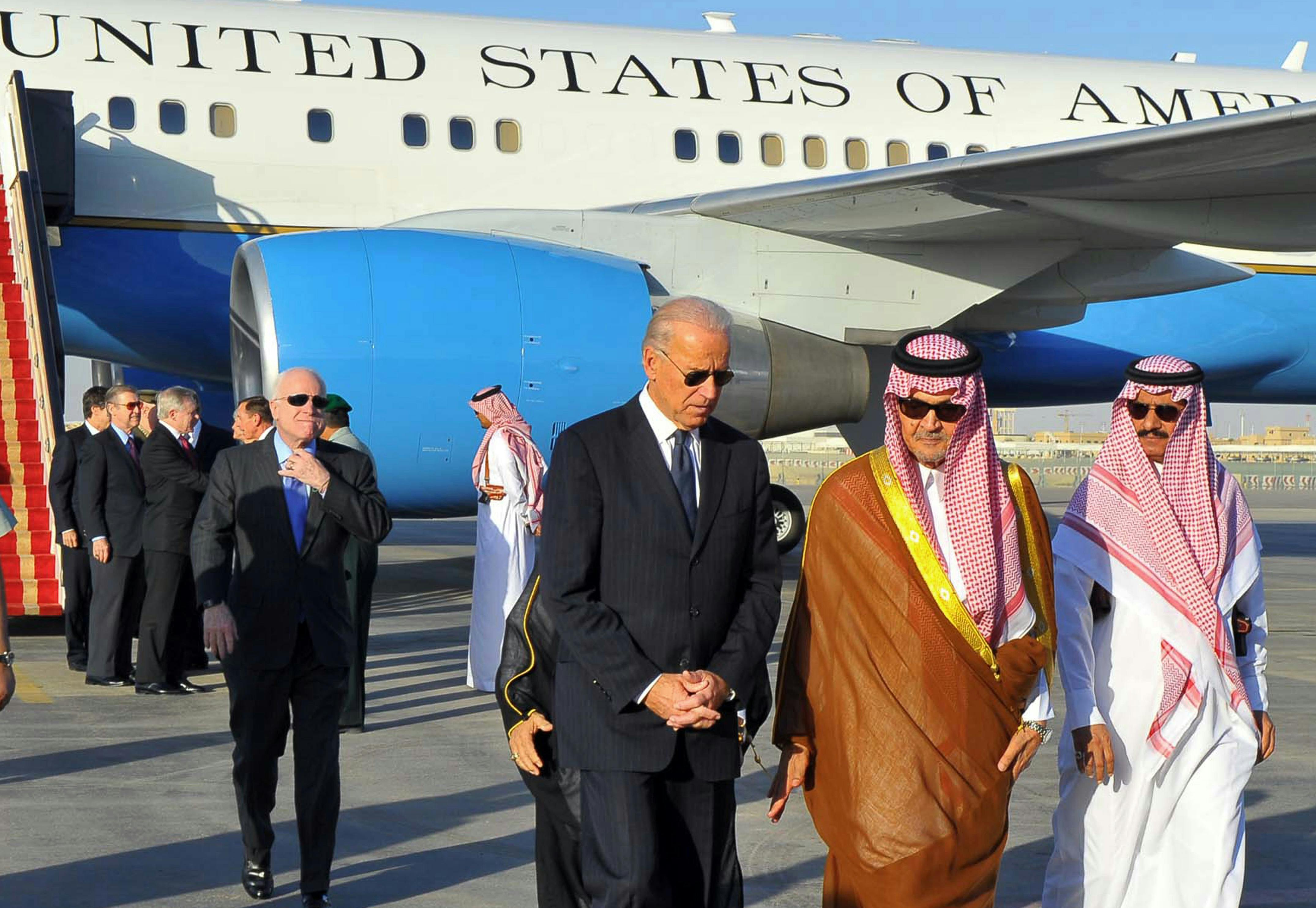 Vice President Biden and Saudi Foreign Minister Prince Saud al-Faisal 