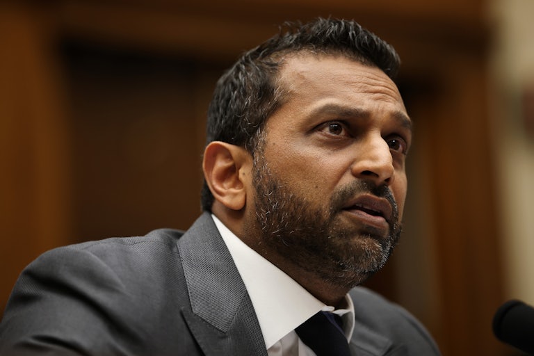 FBI Director Kash Patel speaks during a House committee hearing