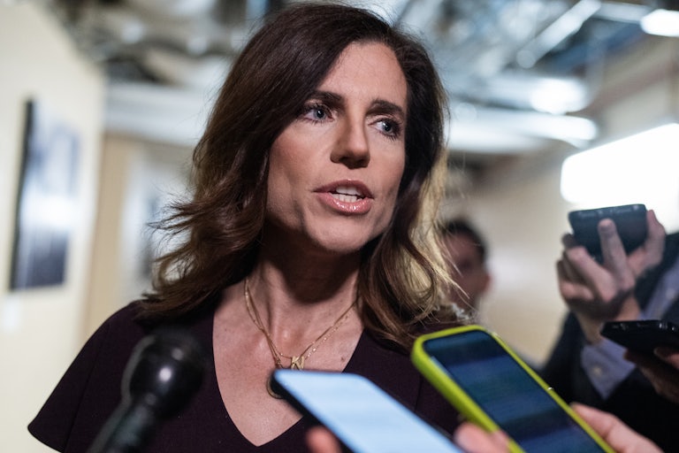 Nancy Mace speaks to reporters