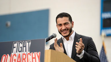 Abdul El-Sayed on the campaign trail