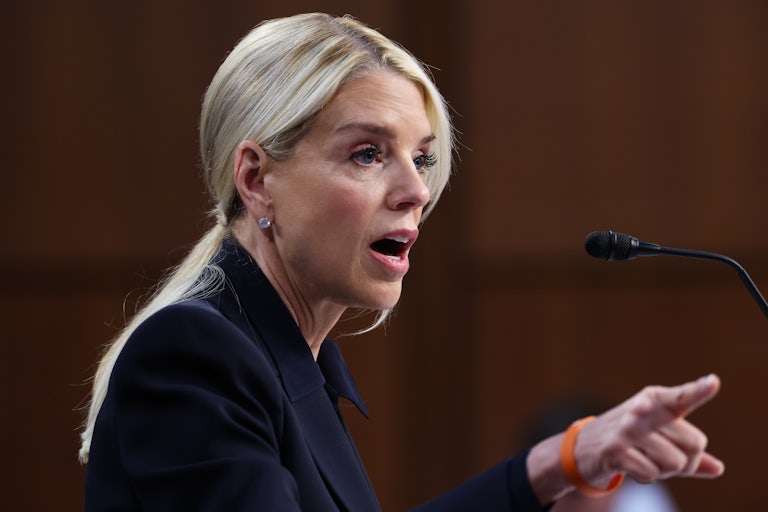 Attorney General Pam Bondi testifies in the Senate.