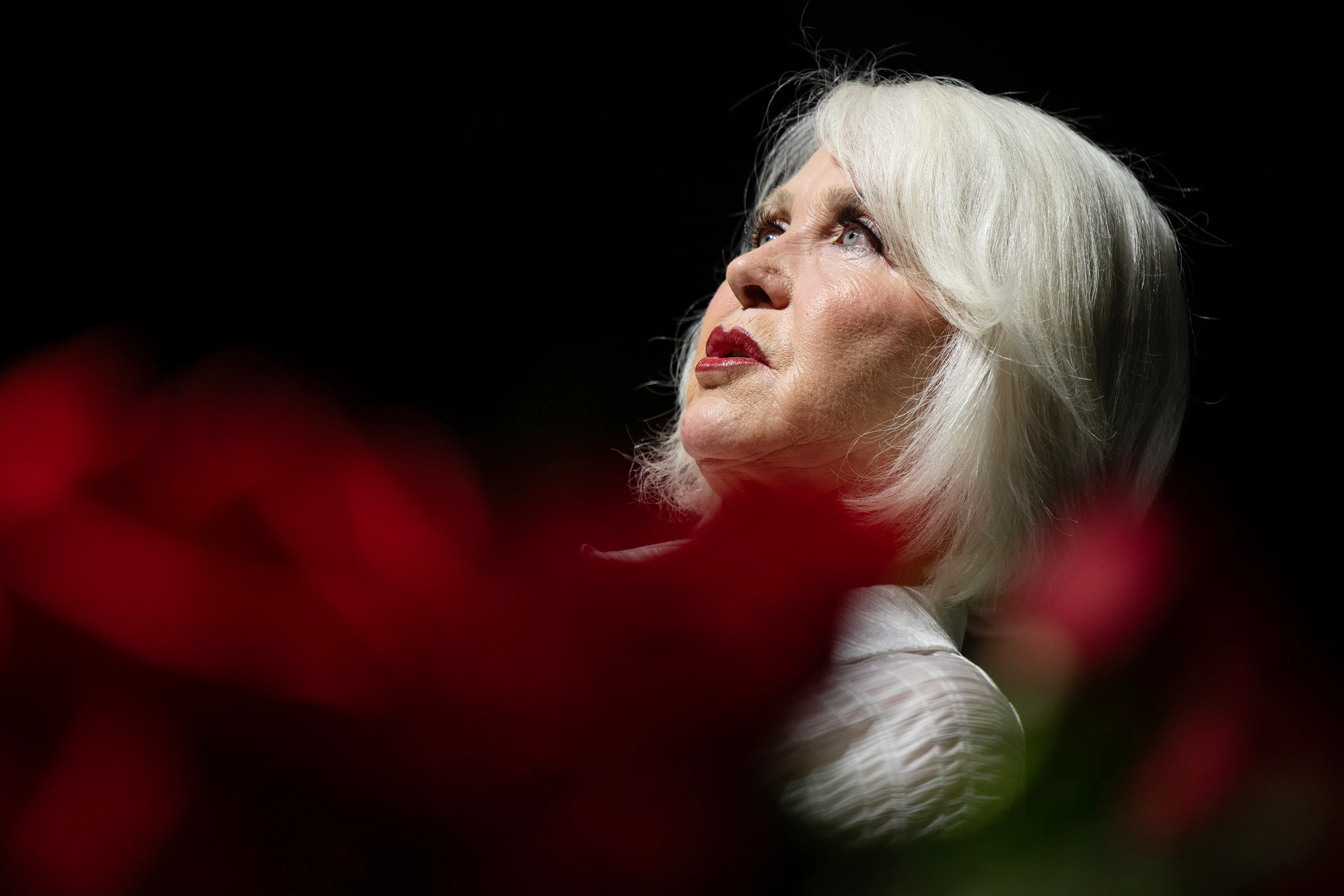 Tina Peters speaks during an event
