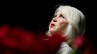 Tina Peters speaks during an event