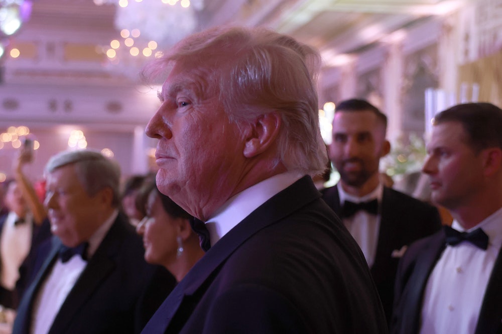 Trump at a New Year's Eve event at Mar-a-Lago