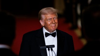 Trump in tuxedo