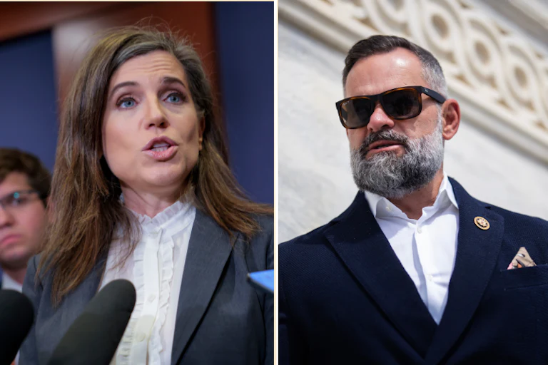 Nancy Mace and Cory Mills splitscreen