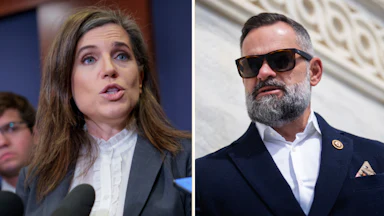 Nancy Mace and Cory Mills splitscreen