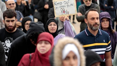 Protest against LGBTQ books in Dearborn, Michigan