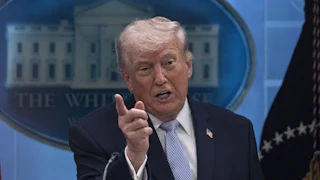 President Donald Trump holds a Press Conference in the James S. Brady Press Briefing Room.